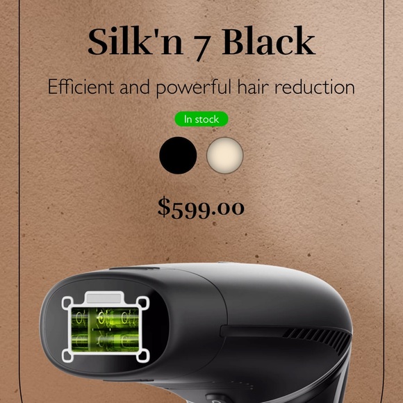 NWT Silk’n 7 Hair Removal Device — Black - Picture 6 of 6